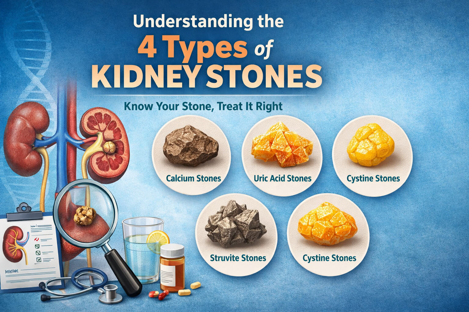 4 Types of Kidney Stones and How They're Treated